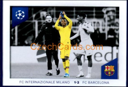 Ansu Fati Inter vs Barcelona 2023/24 Topps Champions League sticker #665