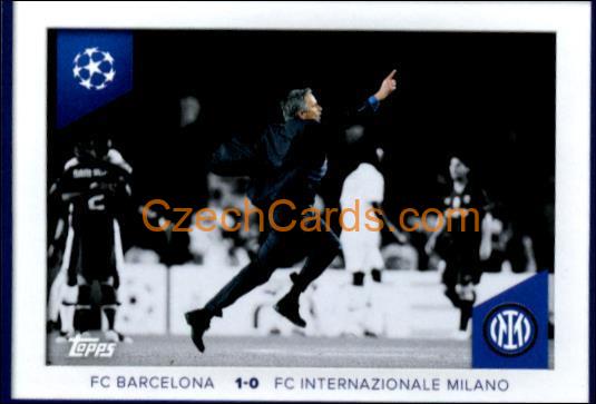 José Mourinho Barcelona vs Inter 2023/24 Topps Champions League sticker #668