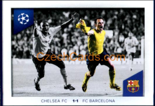 Andrés Iniesta Chelsea vs Barcelona 2023/24 Topps Champions League sticker #670