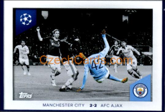 Manchester City vs U 2023/24 Topps Champions League sticker #679