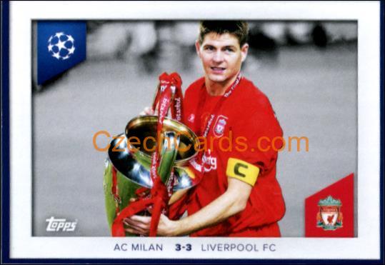 Gerrard Liverpool vs AC Milan 2023/24 Topps Champions League sticker #696