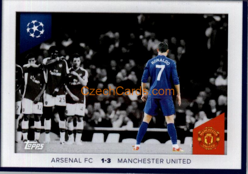 Arsenal vs Machester U 2023/24 Topps Champions League sticker #697