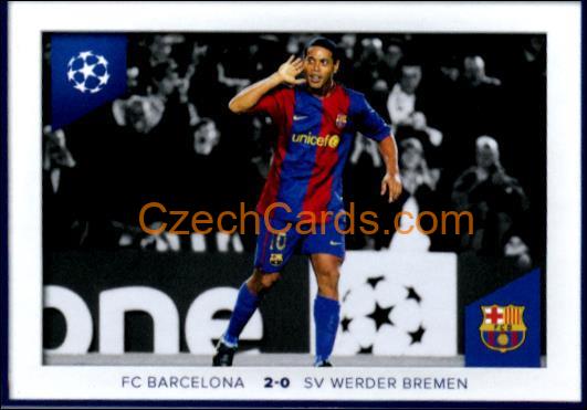 Ronaldinho Barcelona vs Bremen 2023/24 Topps Champions League sticker #702