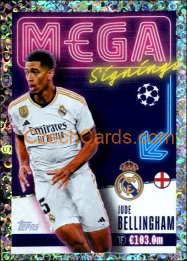 Jude Bellingham 2023/24 Topps Champions League sticker Mega Signings foil #707