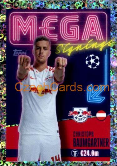 Christoph Baumgartner 2023/24 Topps Champions League sticker Mega Signings foil #716