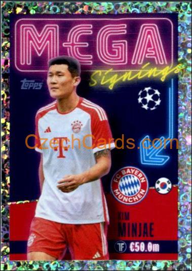 Kim Min-jae 2023/24 Topps Champions League sticker Mega Signings foil #723