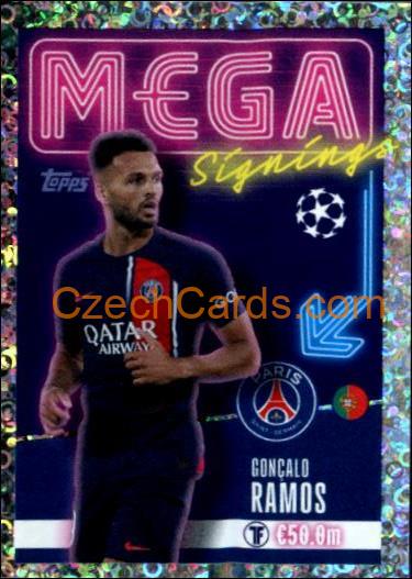 Gonçalo Ramos 2023/24 Topps Champions League sticker Mega Signings foil #725