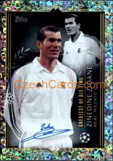Zinedine Zidane 2023/24 Topps Champions League sticker Signature foil #735