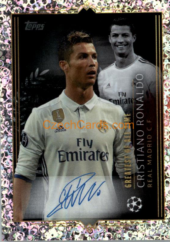 Cristiano Ronaldo 2023/24 Topps Champions League sticker Signature foil #739