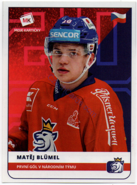 Matěj Blümel MK 2020 Stick With Czech Hockey Sticker #37