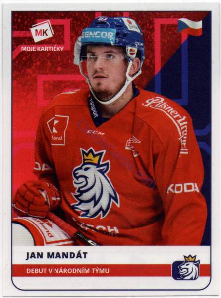 Jan Mandát MK 2020 Stick With Czech Hockey Sticker #40
