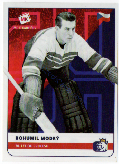 Bohumil Modrý MK 2020 Stick With Czech Hockey Sticker #45