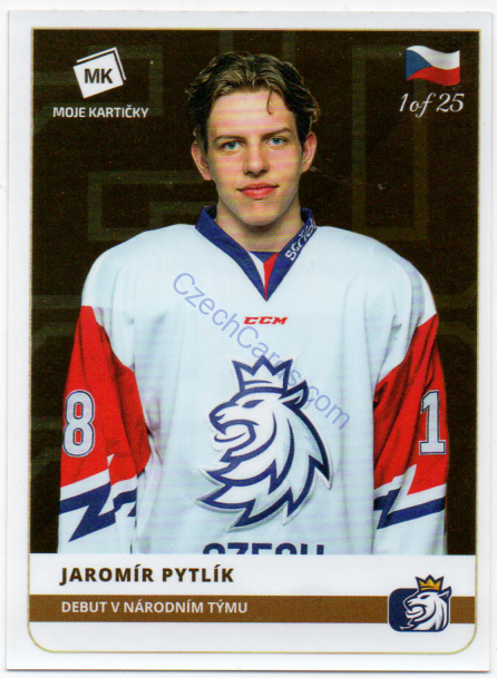 Jaromír Pytlík MK 2020 Stick With Czech Hockey Sticker GOLD 1 of 25 #17