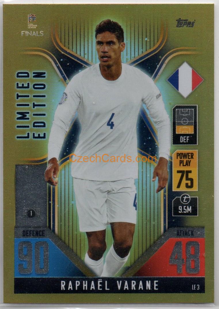 Raphael Varane 2022/23 Match Attax 101 Limited Edition #LE3