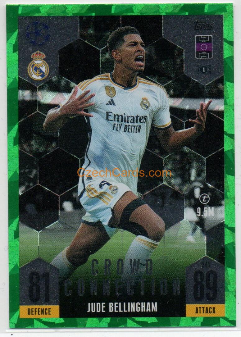 Jude Bellingham 2023/24 Topps Match Attax Extra Crowd Connection Emerald Parallel #241