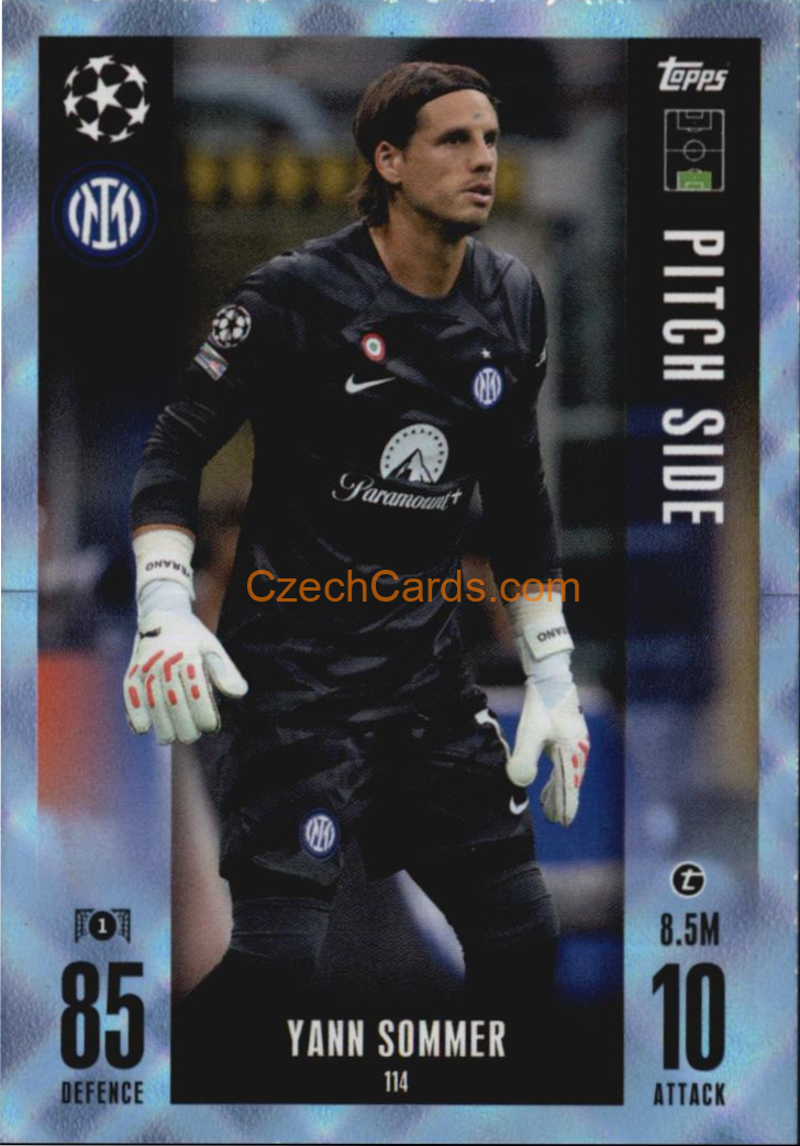 Yann Sommer 2023/24 Topps Match Attax Extra crystal parallel #114