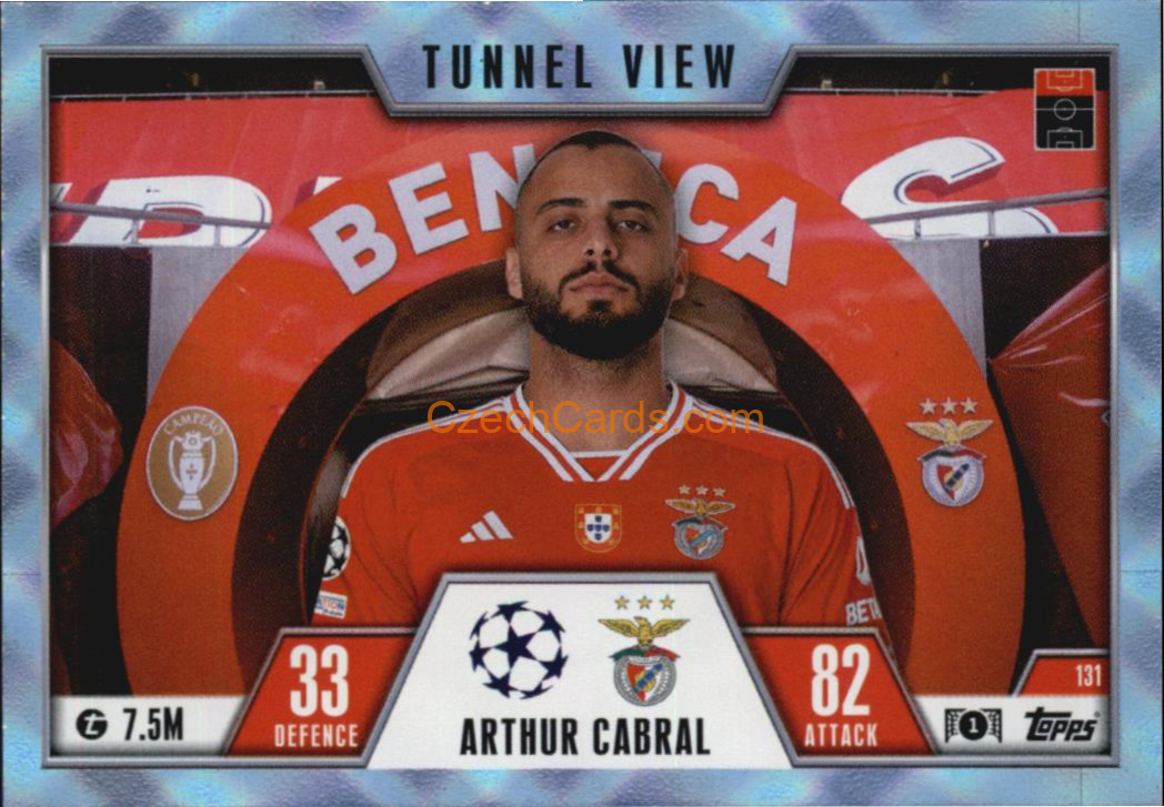 Arthur Cabral 2023/24 Topps Match Attax Extra crystal parallel #131