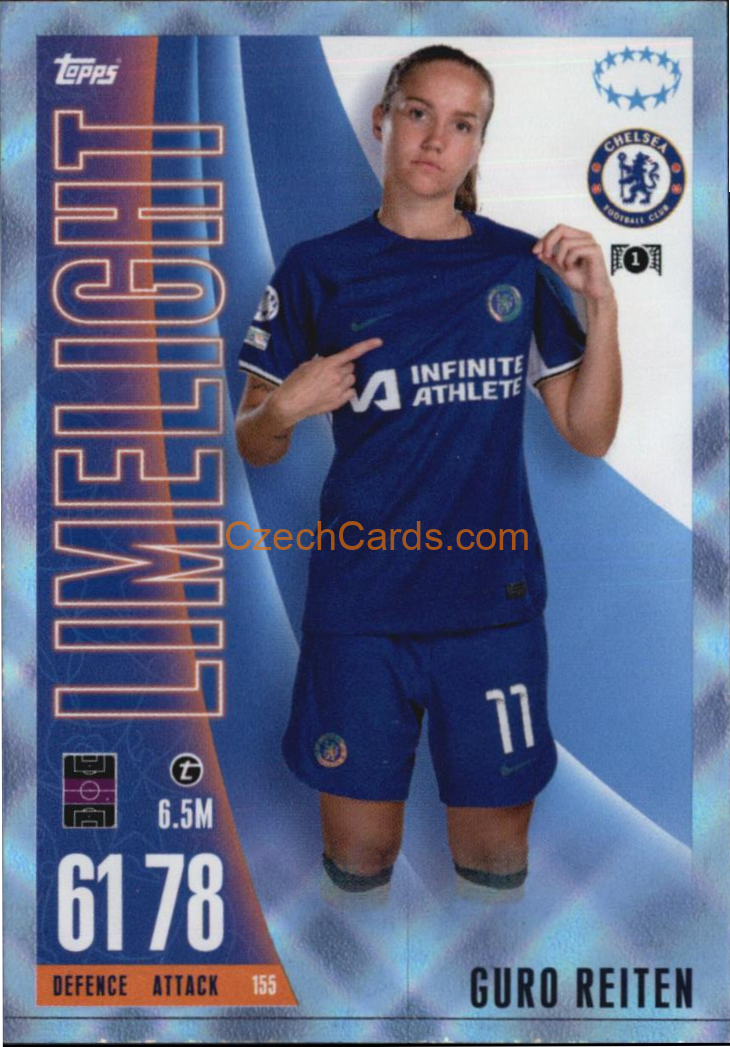 Guro Reiten 2023/24 Topps Match Attax Extra crystal parallel#155