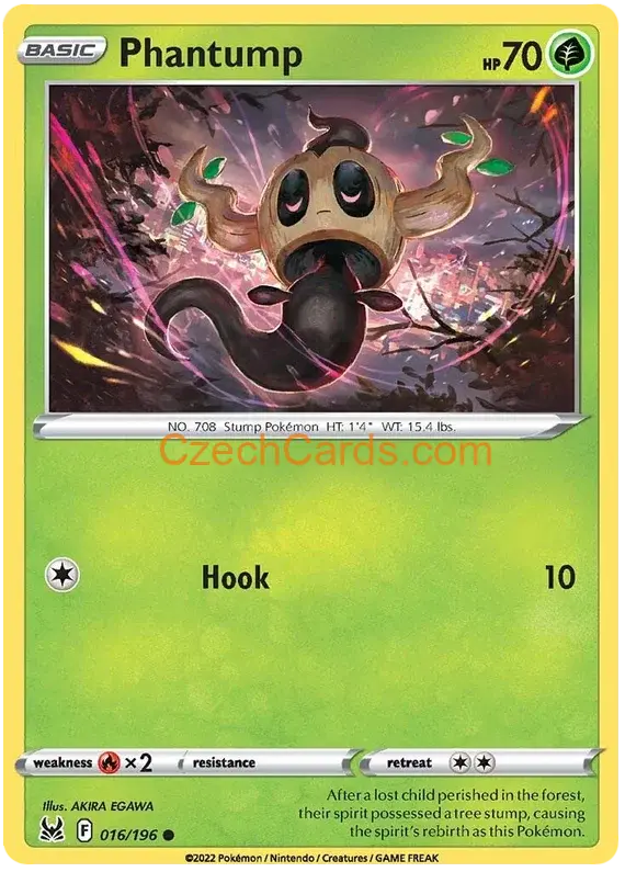 Phantump 16/196 Pokémon Lost Origin Common