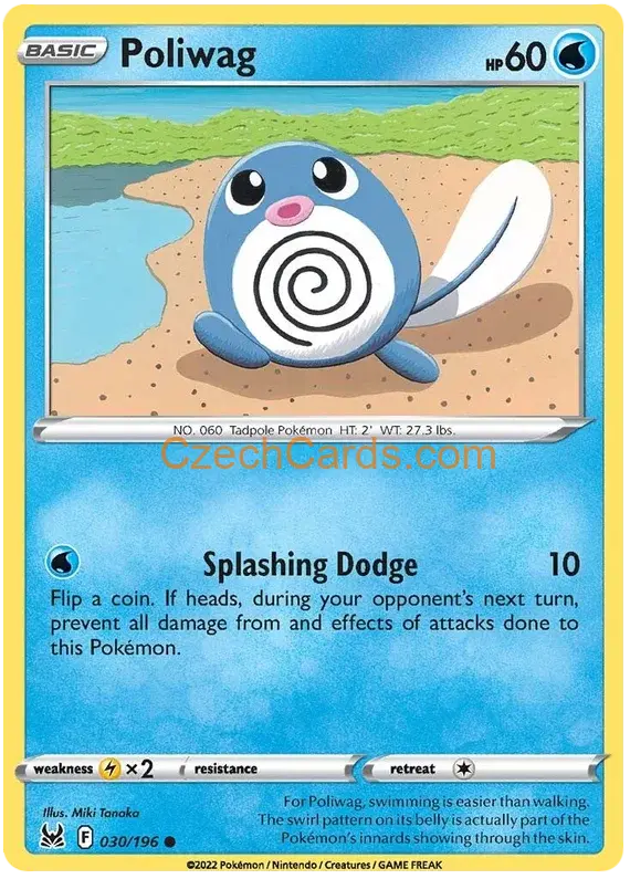 Poliwag 30/196 Pokémon Lost Origin Common
