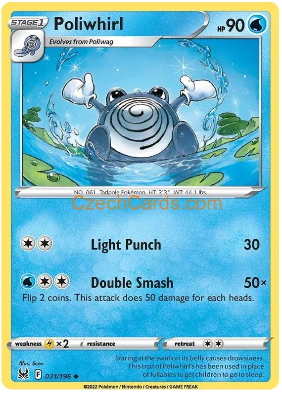 Poliwhirl 31/196 Pokémon Lost Origin Uncommon