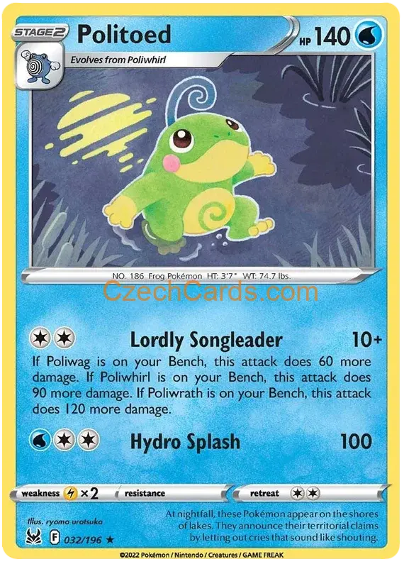 Politoed 32/196 Pokémon Lost Origin Rare