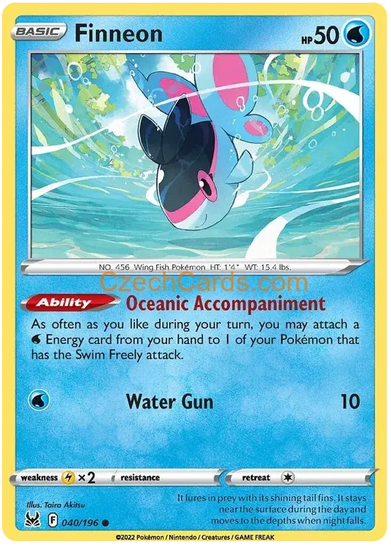 Finneon 40/196 Pokémon Lost Origin Common