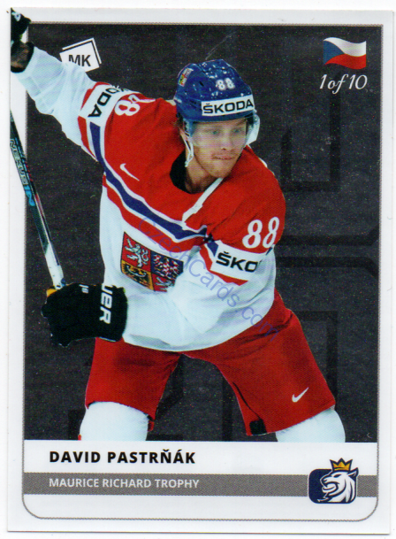David Pastrňák MK 2020 Stick With Czech Hockey Sticker SILVER 1 of 10 #31