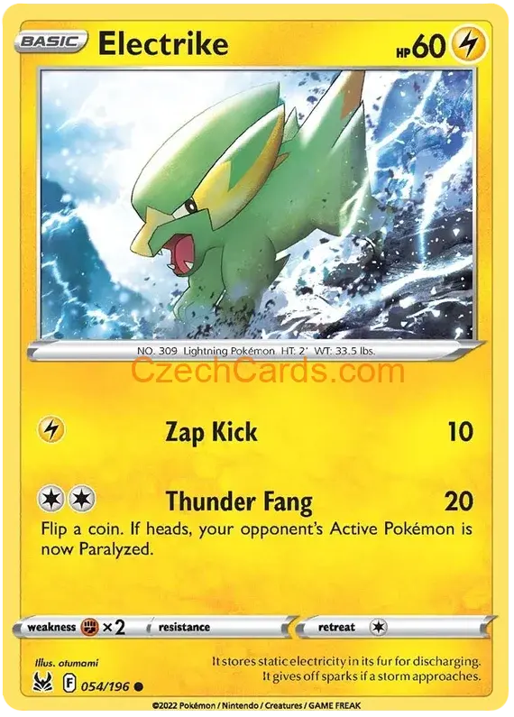 Electrike 54/196 Pokémon Lost Origin Common