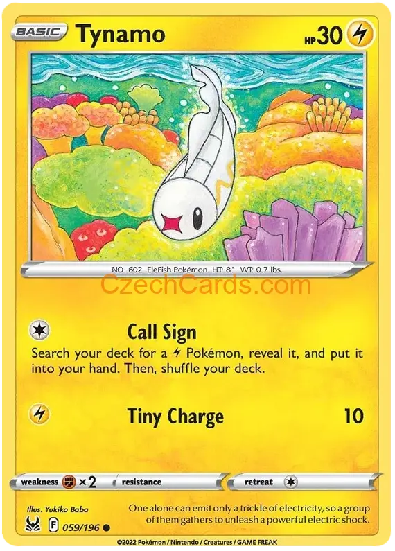 Tynamo 59/196 Pokémon Lost Origin Common