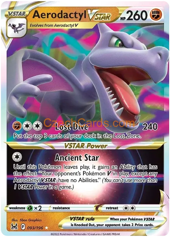 Aerodactyl VSTAR 93/196 Pokémon Lost Origin Ultra Rare