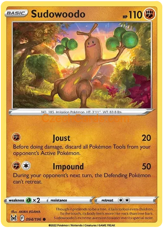 Sudowoodo 94/196 Pokémon Lost Origin Common