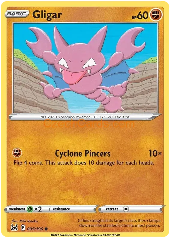 Gligar 95/196 Pokémon Lost Origin Common