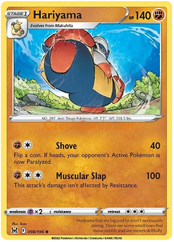Hariyama 98/196 Pokémon Lost Origin Uncommon