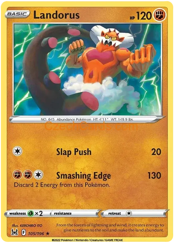 Landorus 105/196 Pokémon Lost Origin Rare