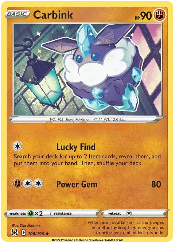 Carbink 108/196 Pokémon Lost Origin Uncommon