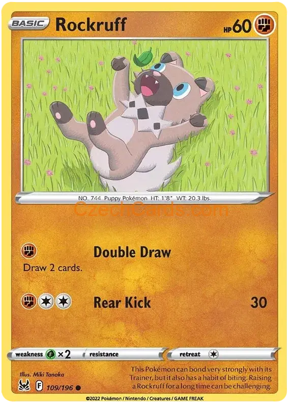 Rockruff 109/196 Pokémon Lost Origin Common