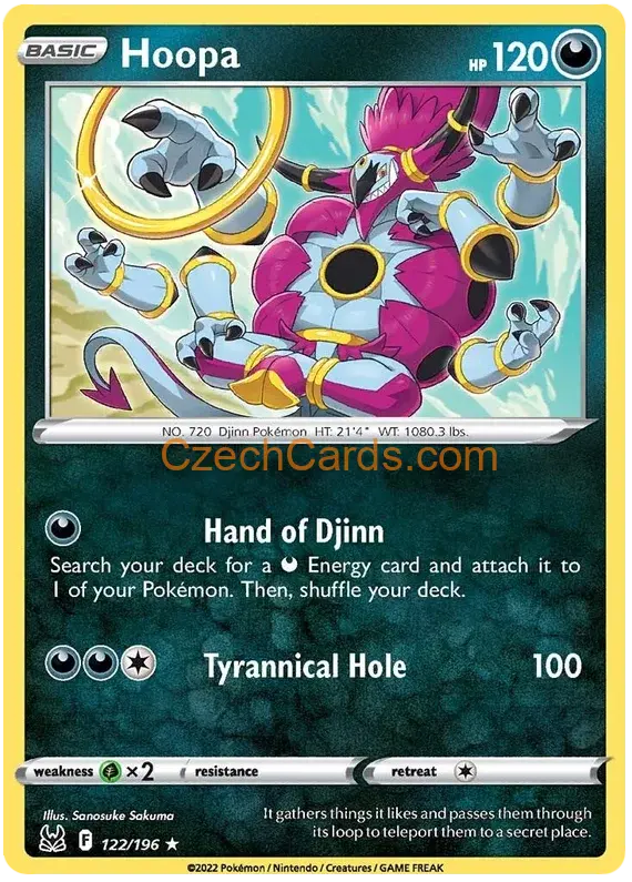 Hoopa 122/196 Pokémon Lost Origin Rare