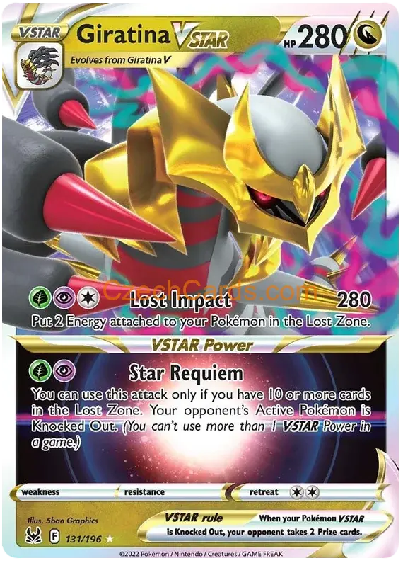 Giratina VSTAR 131/196 Pokémon Lost Origin Ultra Rare