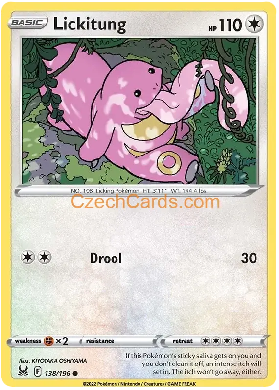 Lickitung 138/196 Pokémon Lost Origin Common