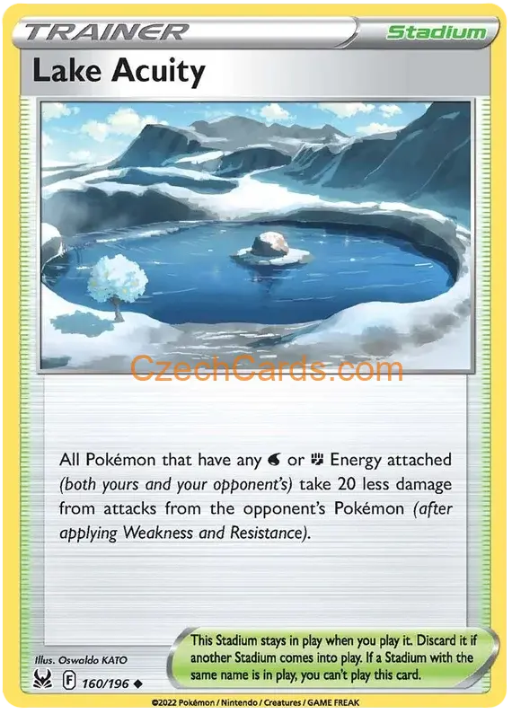Lake Acuity 160/196 Pokémon Lost Origin Uncommon