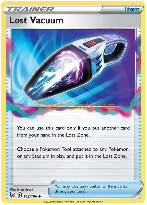 Lost Vacuum 162/196 Pokémon Lost Origin Uncommon