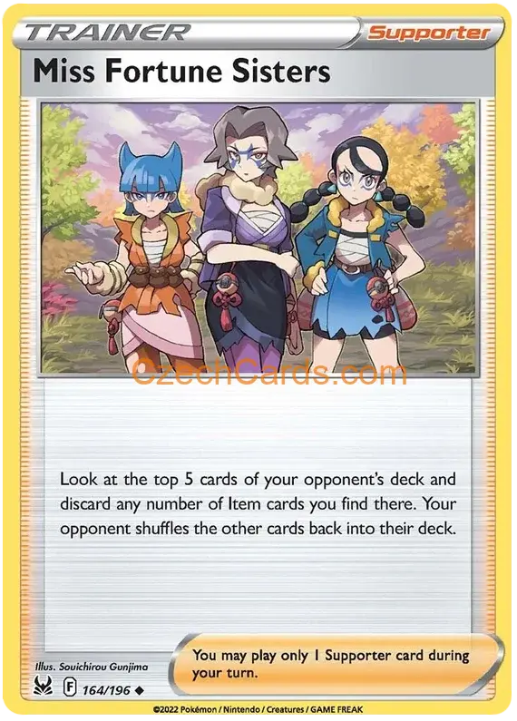 Miss Fortune Sisters 164/196 Pokémon Lost Origin Uncommon
