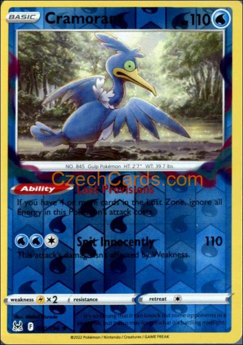 Cramorant 50/196 Pokémon Lost Origin Rare  Reverse Holo