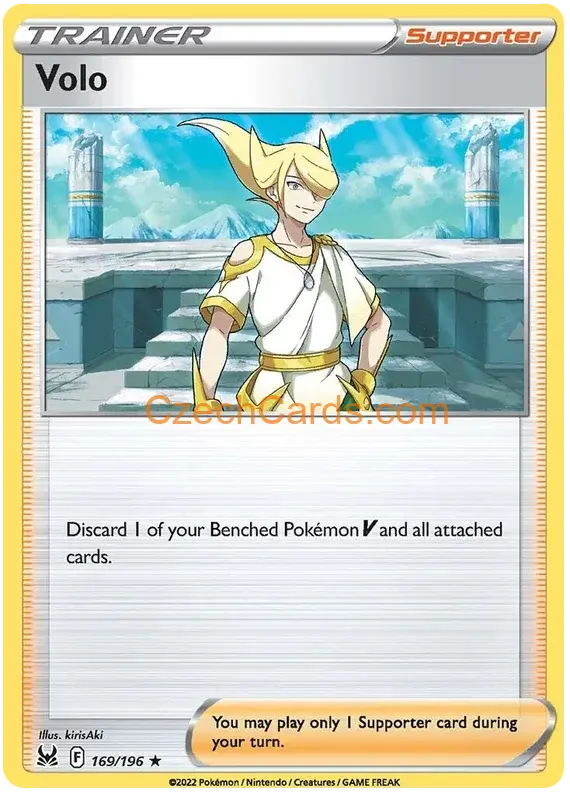Volo 169/196 Pokémon Lost Origin Uncommon Reverse Holo