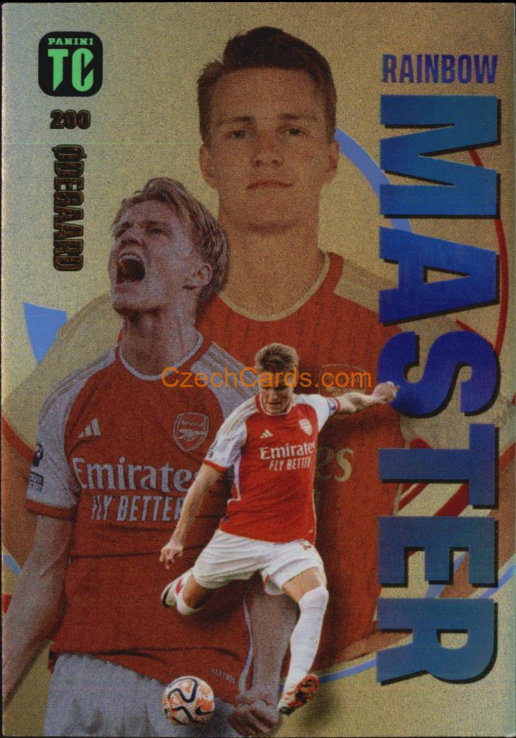 Martin Ødegaard 2024 Panini Top Class Rainbow Master #200