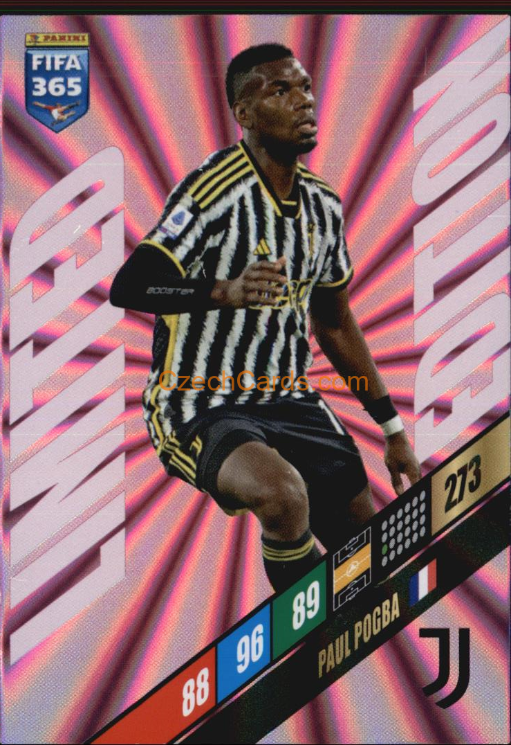 Paul Pogba 2024 Panini FIFA 365  Adrenalyn XL Limited #LE-PP