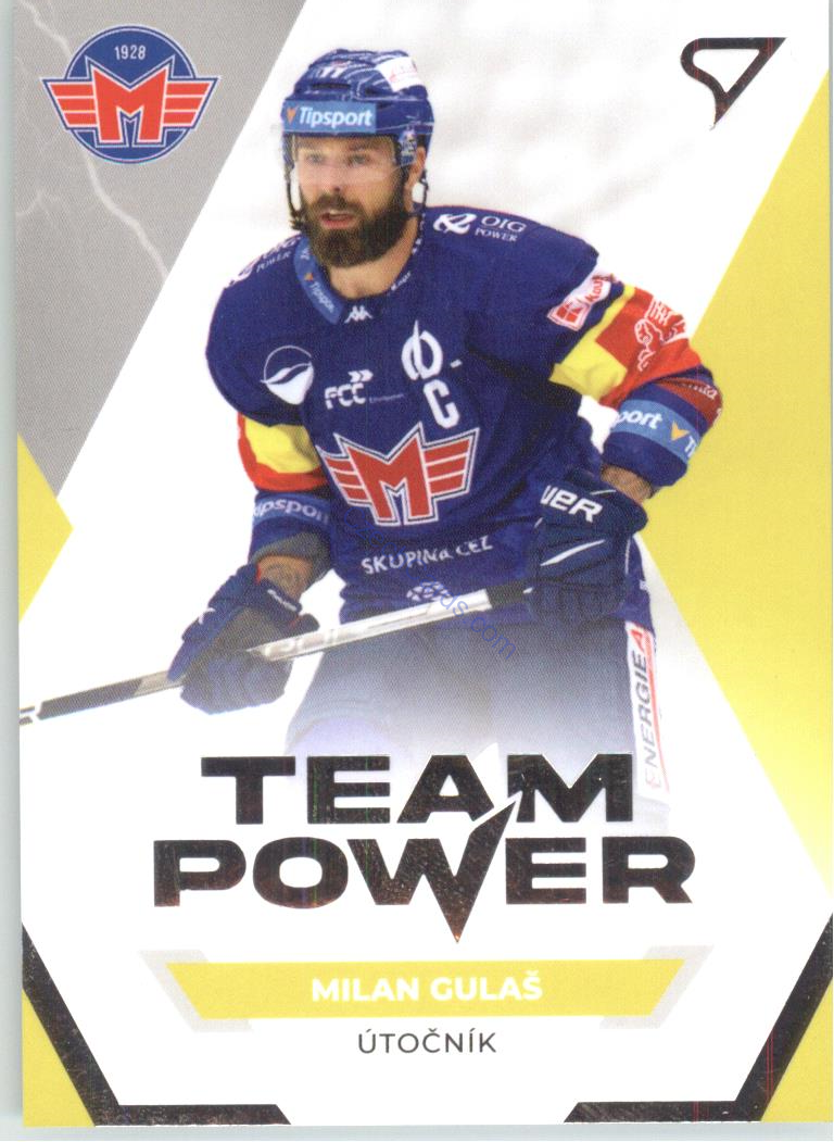 Milan Gulaš 2021/22 SportZoo Tipsport EHL Team Power #TP42