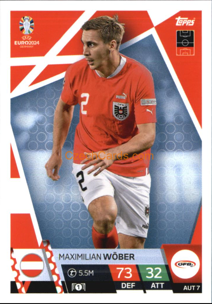 Maximilian Wöber 2024 EURO Match Attax #AUT7