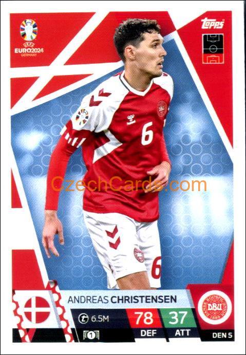 Andreas Christensen 2024 EURO Match Attax #DEN5